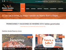 Tablet Screenshot of marioibarraviajes.com.ar